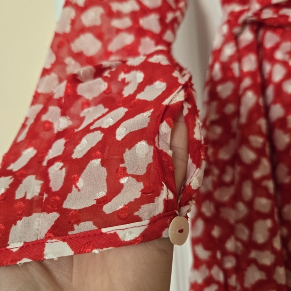 NWOT Free People Womens Ruffled Wrap Mini Dress size S - Picture 5 of 16